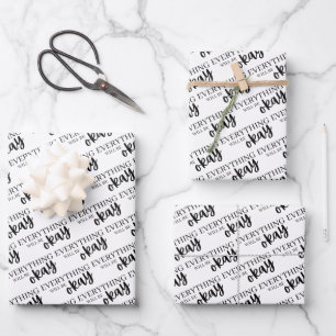 Tout Va Bien Envelopper Les Feuilles De Papier