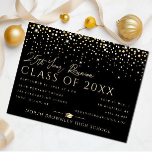 Toute année Classe Reunion Design Invitation Carte