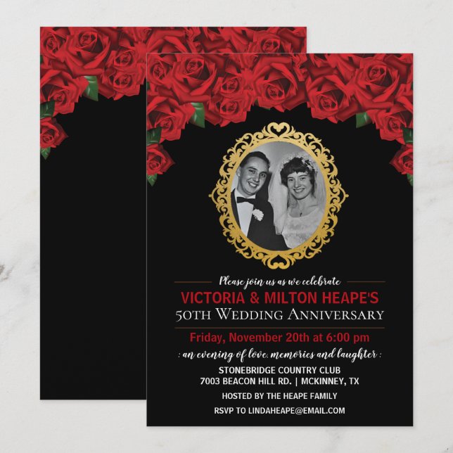 TOUTE ANNÉE - Invitation à l'anniversaire du Maria (Devant / Derrière)