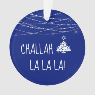 Toute couleur Challah La La La Christmas Hanoukka 