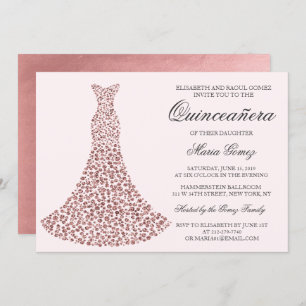 TOUTE COULEUR - Quinceanera Invitation d'anniversa