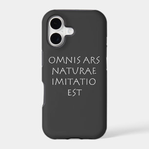 Toute forme d'art est une imitation de la nature