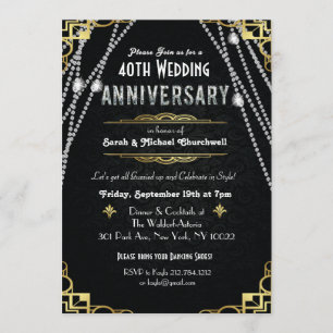 TOUTE grande invitation d'anniversaire de Gatsby