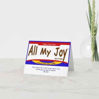 Toute la carte My Joy Lord Note Card, enveloppe in