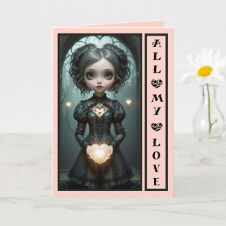 Toute mon amour carte de la Saint-Valentin mignonn