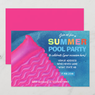 Toute occasion Summer Pool Party Invitation