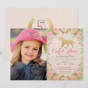 TOUTE PHOTO AGE/AJOUT - Cheval Invitation Annivers