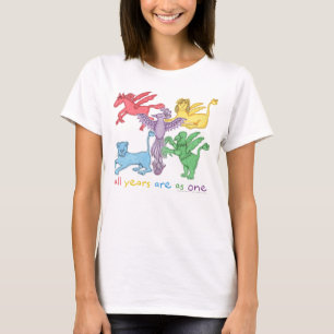"Toutes les années…" T-shirt blanc (divers styl