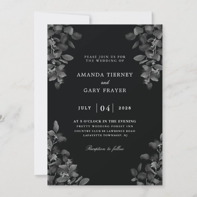 Toutes les invitations noires (Devant)
