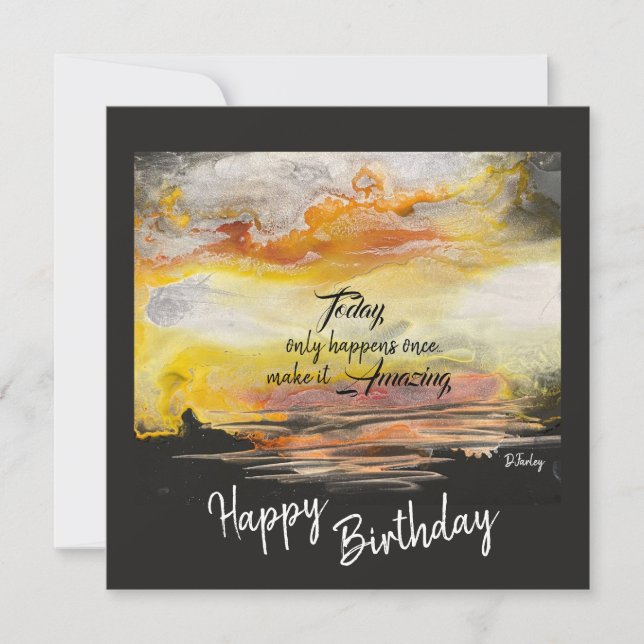Toutes les occasions Carte Plat Anniversaire (Devant)