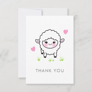 Toutes les occasions Petit agneau Carte pour notes