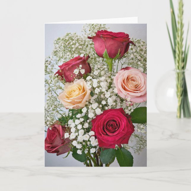 Toutes les Occasions Rose, Carte de voeux pliée 5" (Devant)