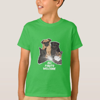 Toutes les Pawts Bienvenue T-Shirt de base pour en