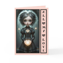 Toutes mes amours jolie carte valentines personnal