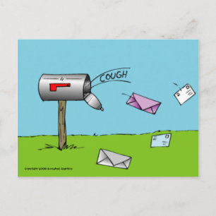 Toux de la carte postale de boîte aux lettres