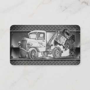 Tow truck drawing business card