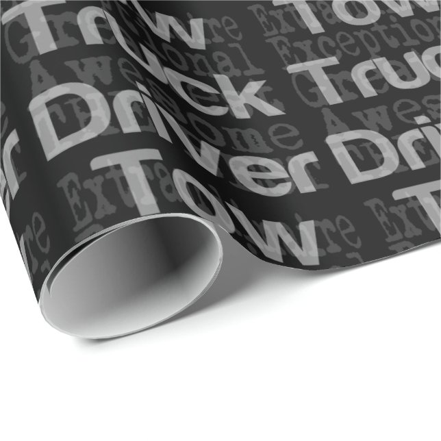 Tow Truck Driver Extraordinaire Wrapping Paper (Roll Corner)