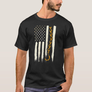 Tow Truck Driver Image On Back Of T-Shirt