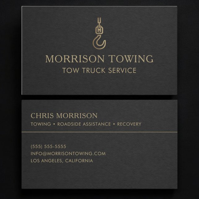 Tow Truck Service Business Card (Creator Uploaded)