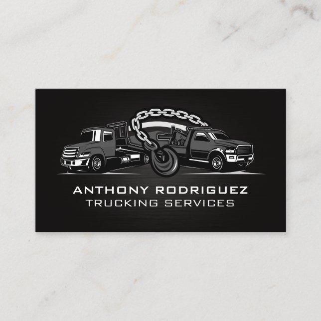 Tow Truck Services and Trucking | Driver Business Card (Front)