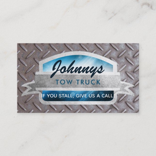 Tow Truck Slogans Business Cards (Front)