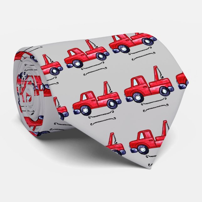 Tow Truck Tie (Rolled)