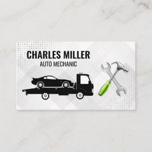 Tow Truck Wrenches Car Repair Business Card