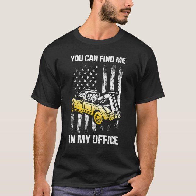Tow Trucker Tow Truck Driver Tow Operator Breakdow T-Shirt (Front)