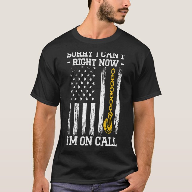 Tow Trucker Tow Truck Driver Tow Operator Breakdow T-Shirt (Front)