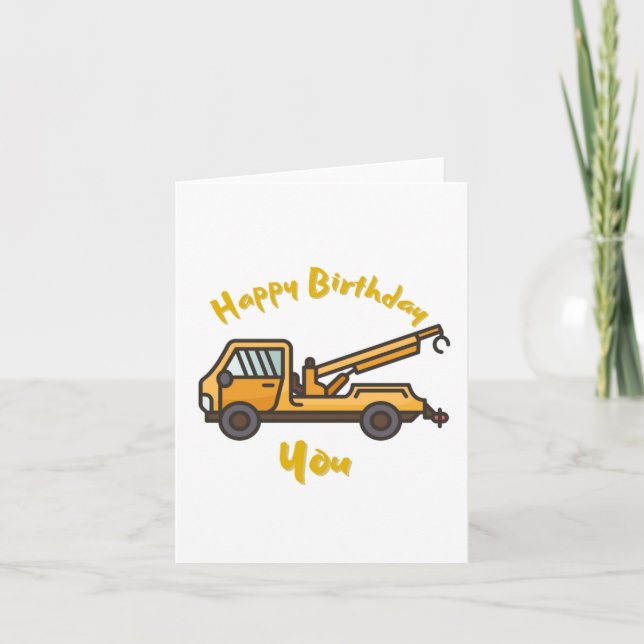 Tow You Funny Birthday Card﻿ Card (Front)
