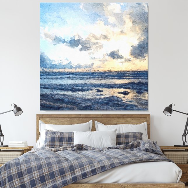  Toward Arran Canvas Print (Insitu(Bedroom))