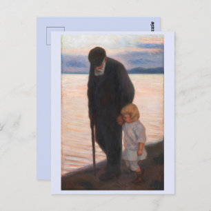 Towards the Evening, Hugo Simberg Postcard