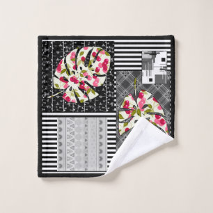 Towel Abstract patchwork quilting quilt retro vint