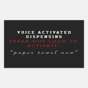 Towel Dispenser Sticker