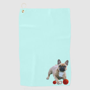towel Golf french bulldogge