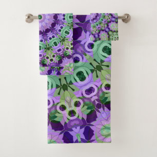 Towel Mandala round pattern kaleidoscope retro hip