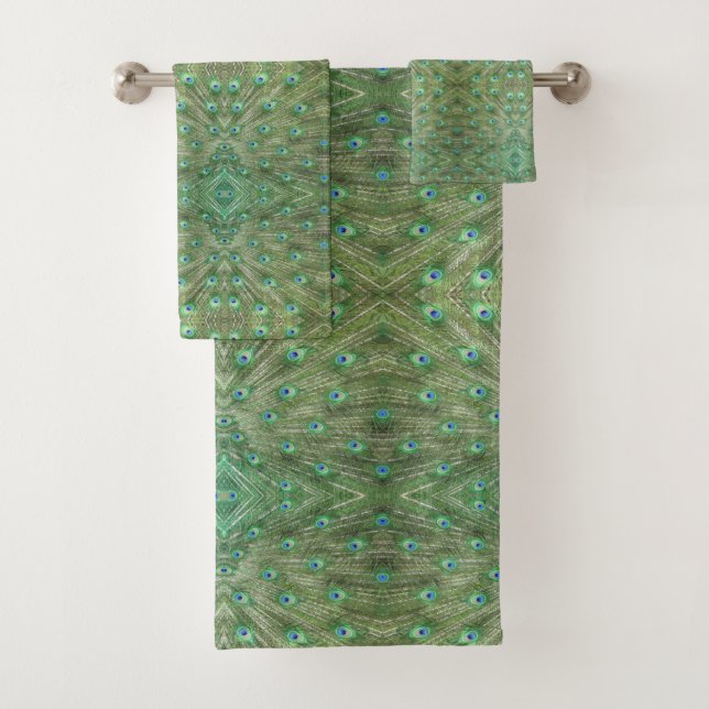 Towel Set - Peacock Feathers (Insitu)