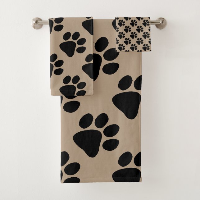 Towel Set - Puppy Paw Print (Insitu)