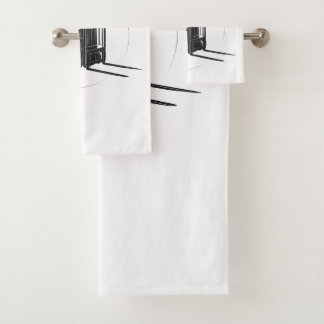 Towel set with forklift graphics