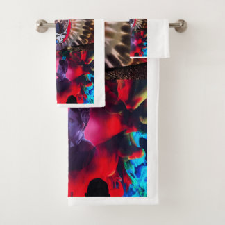 Towel set with music theme