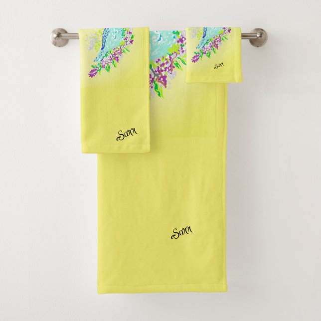 Towel Set's : Bird's  (Insitu)