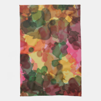 Towel, Spring Flowers, Digital Watercolor Kitchen Towel
