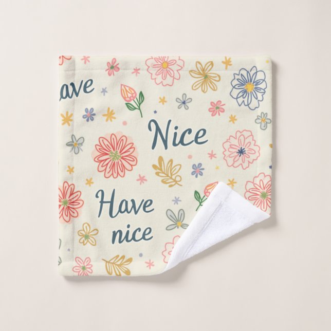 Towel that gives happiness (Wash Cloth)