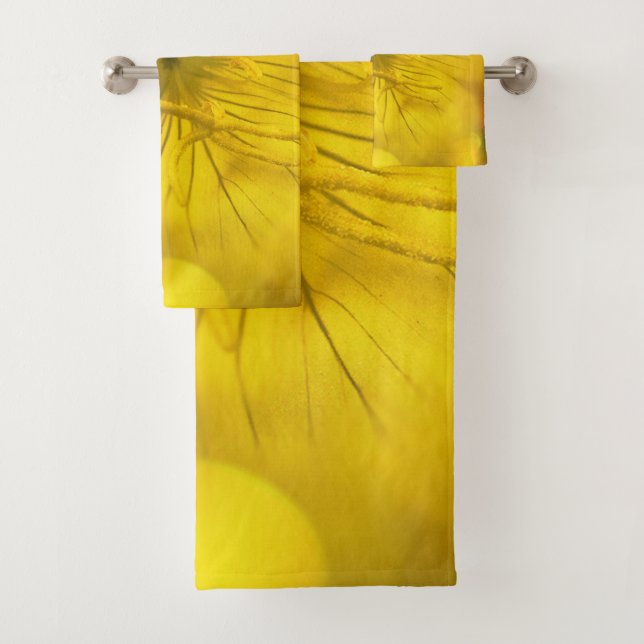 Towel Yellow Bokeh Flower (Insitu)