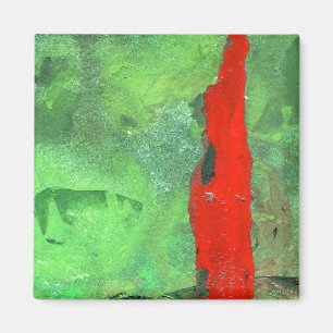 "Tower #1" Abstract Art Magnet