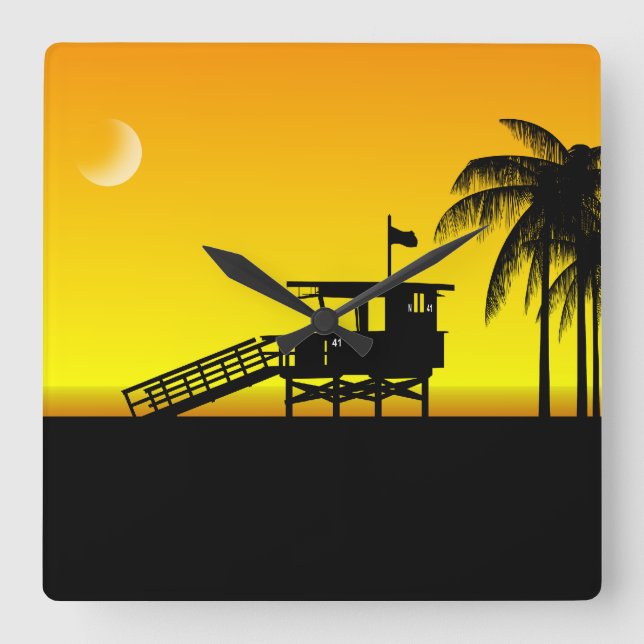 Tower 41 Walll Clock (yellow) (Front)