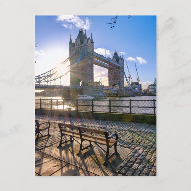Tower Bridge à Dawn, Londres Carte postale britann (Devant)