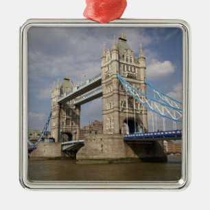 Tower Bridge and River Thames, London, Metal Ornament