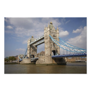 Tower Bridge and River Thames, London, Photo Print