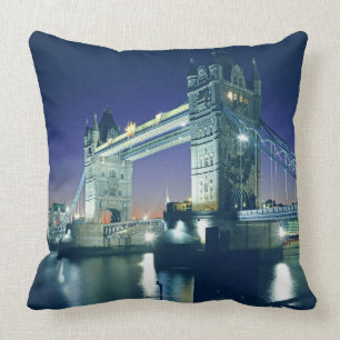 Tower Bridge at Dusk Throw Pillow